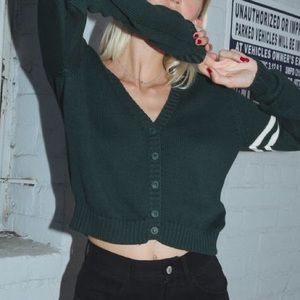 Brandy Melville Billie Green Arm Band Sweater